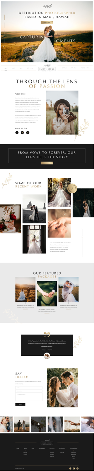 Web Design by Hafsa Fatymah for bookfocal.com | Design: #30695762