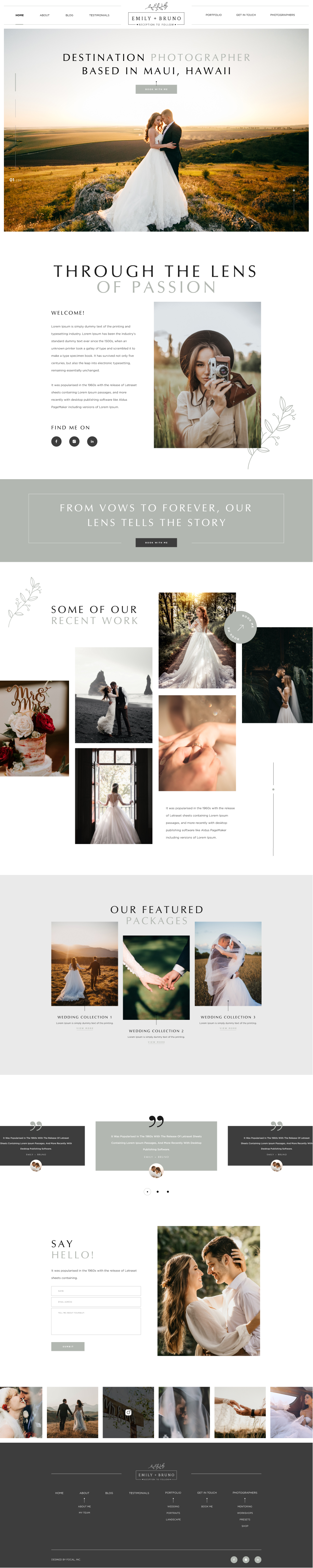 Web Design by Hafsa Fatymah for bookfocal.com | Design: #30700827