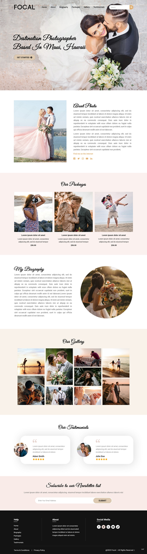 Web Design by pb for bookfocal.com | Design: #30657404