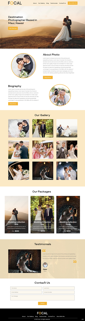 Web Design by pb for bookfocal.com | Design: #30657406