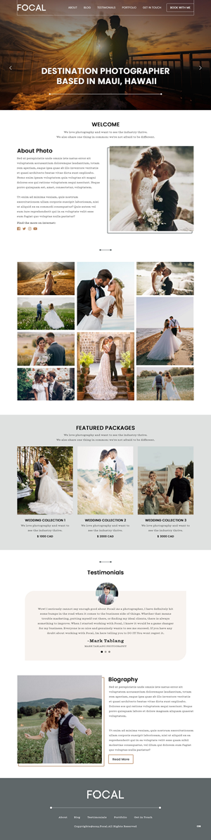Web Design by pb for bookfocal.com | Design: #30657409