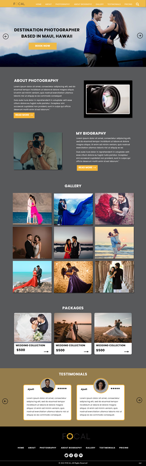 Web Design by pb for bookfocal.com | Design: #30657414