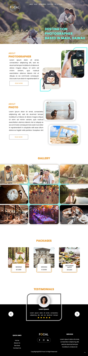 Web Design by pb for bookfocal.com | Design: #30657417
