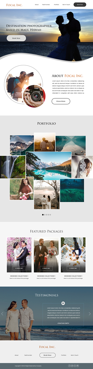 Web Design by Creations Box 2015 for bookfocal.com | Design: #30650431