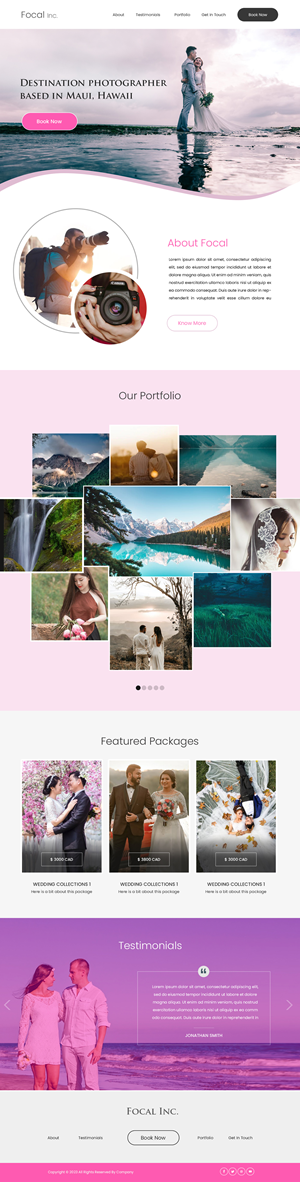 Web Design by Creations Box 2015 for bookfocal.com | Design: #30650432