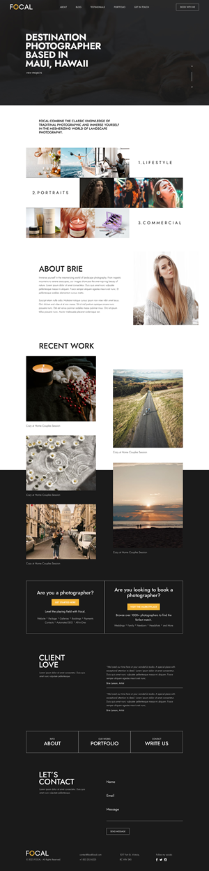 Web Design by Dolyjahin7 for bookfocal.com | Design: #30704864