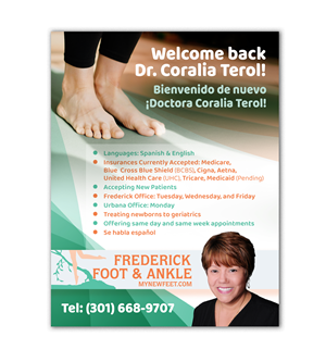 Flyer Design by see why for Frederick Foot & Ankle | Design: #30647030