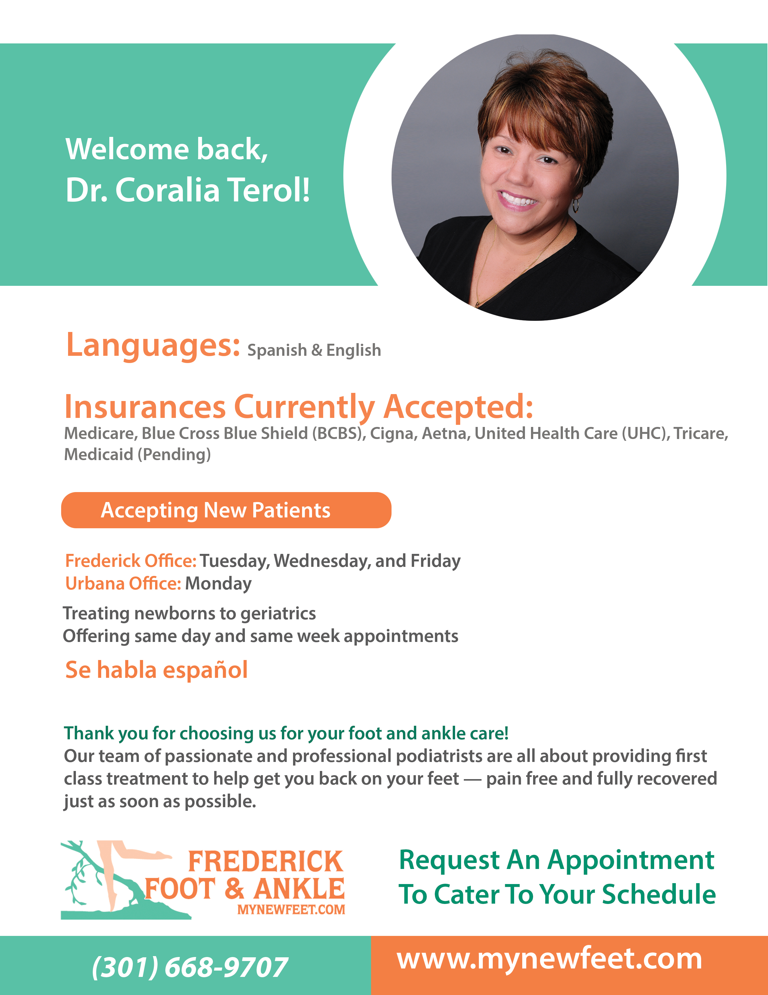 Flyer Design by uk for Frederick Foot & Ankle | Design #30650698