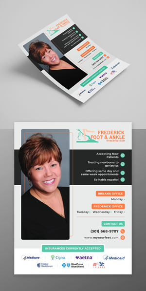 Flyer Design by KreativeMadz for Frederick Foot & Ankle | Design: #30649240