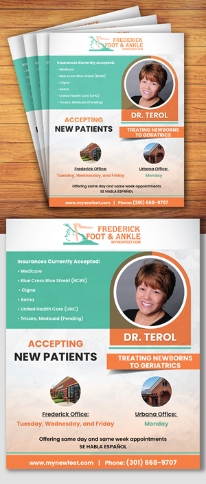 Flyer Design by creativemood438 for Frederick Foot & Ankle | Design: #30649964