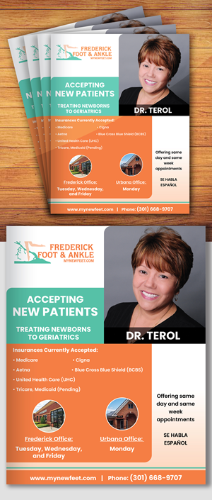 Flyer Design by creativemood438 for Frederick Foot & Ankle | Design: #30649965