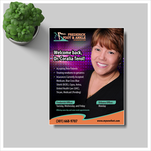 Design de Flyer par nng pour Frederick Foot & Ankle | Design #30649532