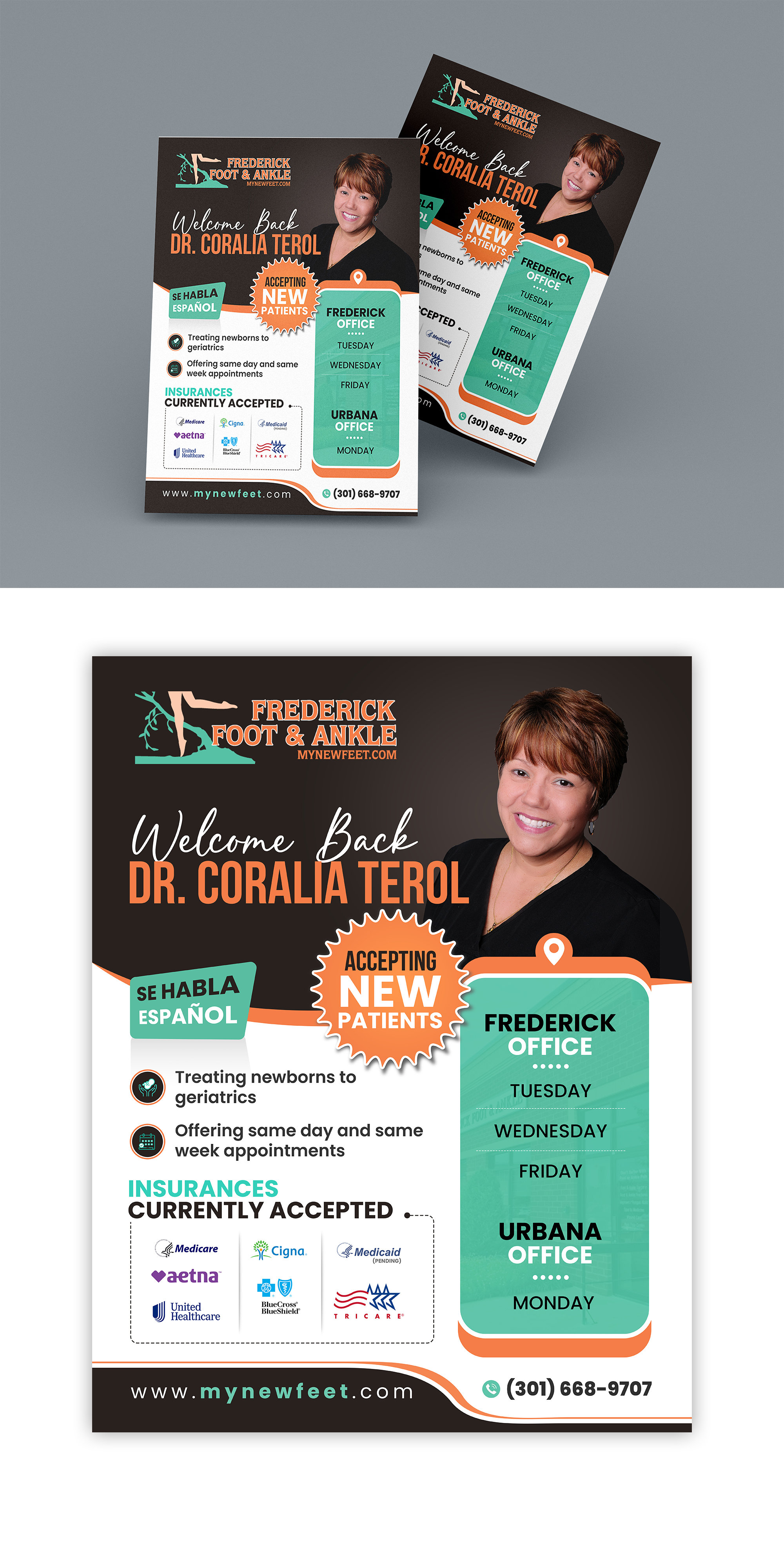 Flyer Design by debdesign for Frederick Foot & Ankle | Design #30648383