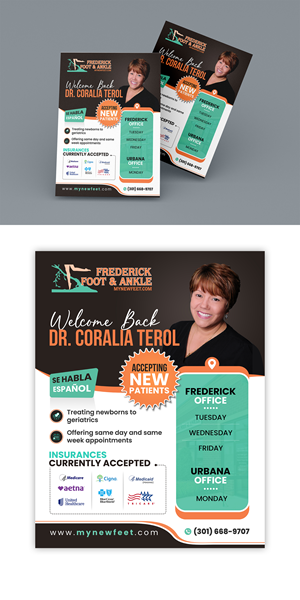 Flyer Design by debdesign for Frederick Foot & Ankle | Design: #30648383