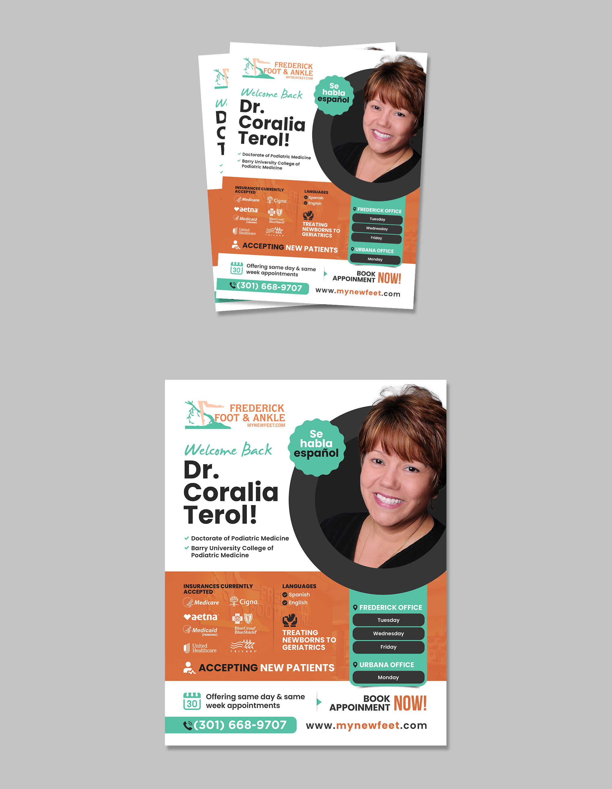 Flyer Design by debdesign for Frederick Foot & Ankle | Design #30648751