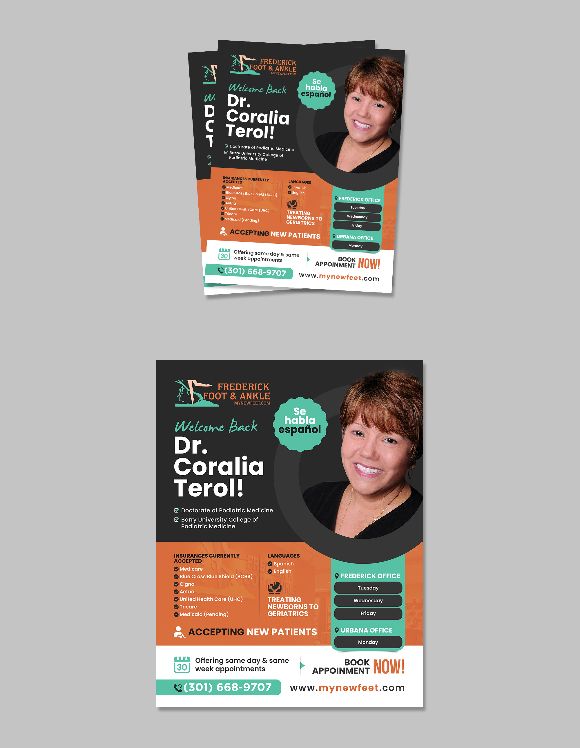 Design de Flyer par debdesign pour Frederick Foot & Ankle | Design #30648752