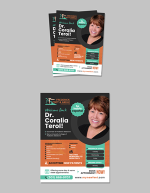Flyer Design by debdesign for Frederick Foot & Ankle | Design: #30648752