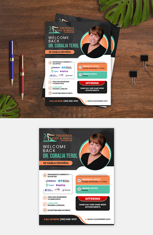 Flyer Design by debdesign for Frederick Foot & Ankle | Design: #30648805
