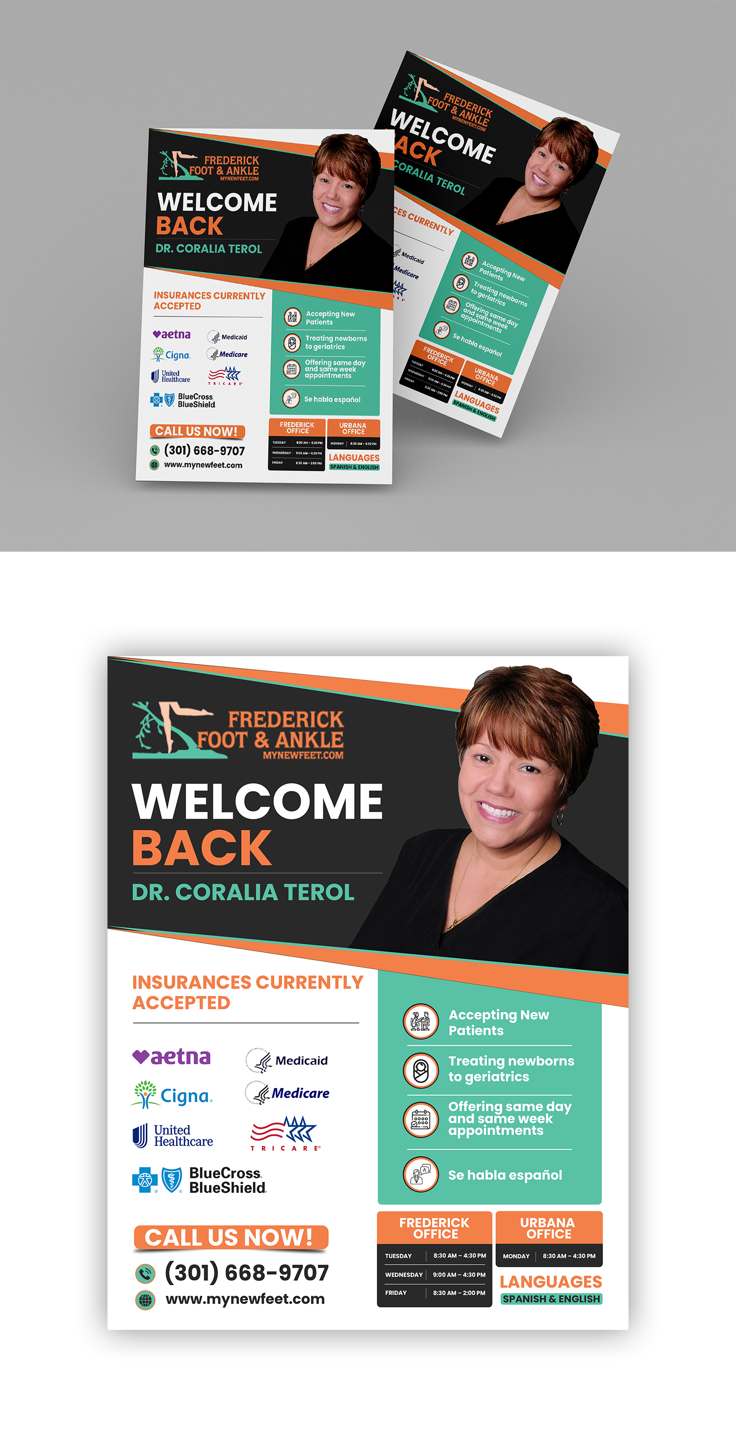 Flyer Design by debdesign for Frederick Foot & Ankle | Design #30648886