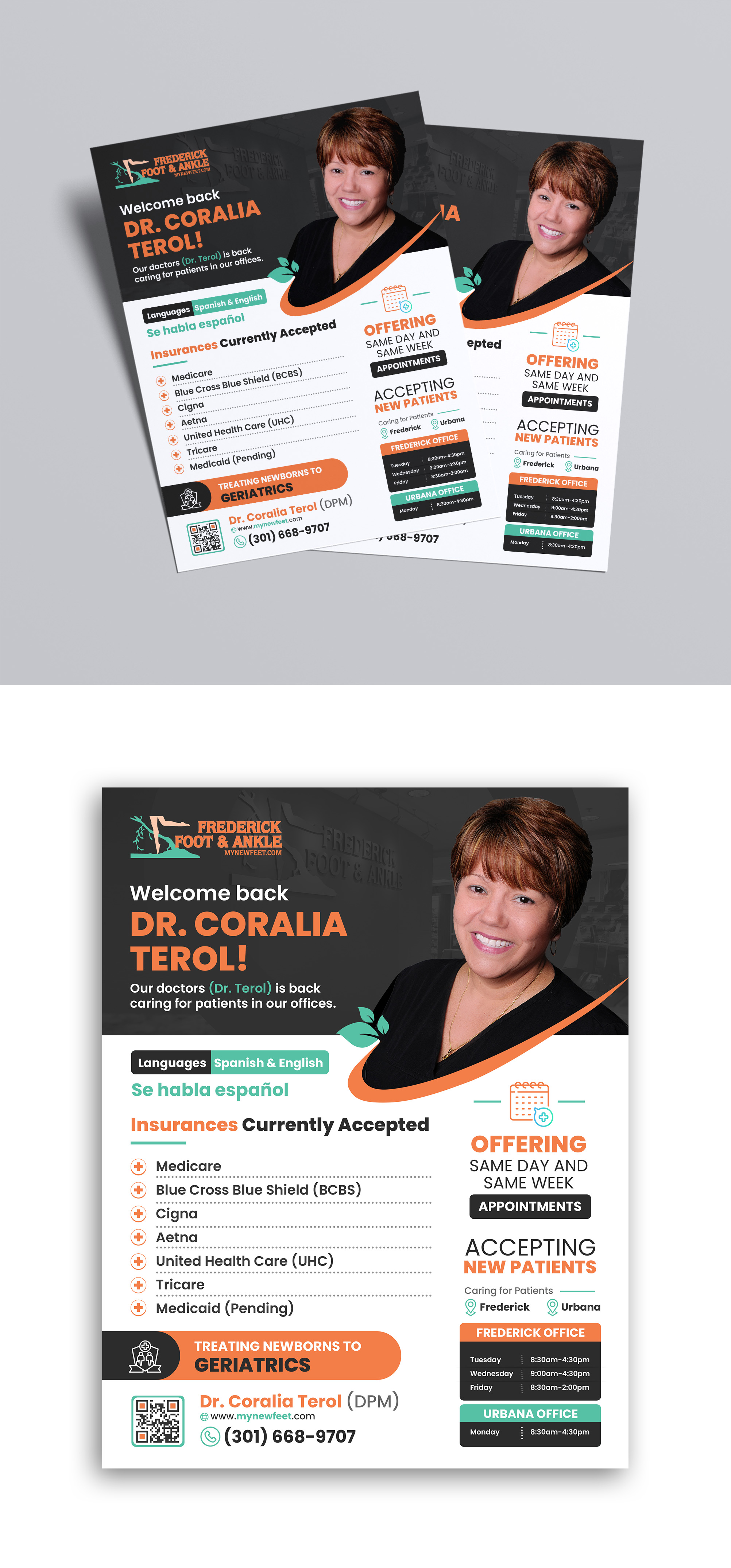 Flyer Design by debdesign for Frederick Foot & Ankle | Design #30648910