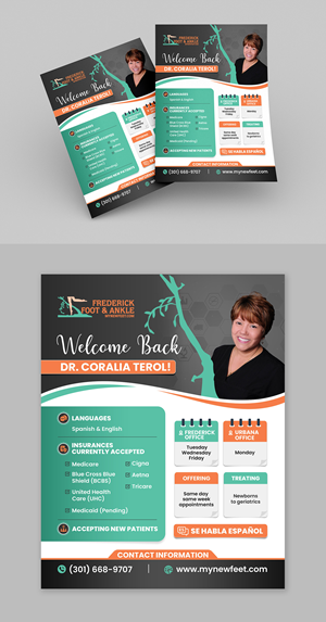 Flyer Design by debdesign for Frederick Foot & Ankle | Design: #30649110