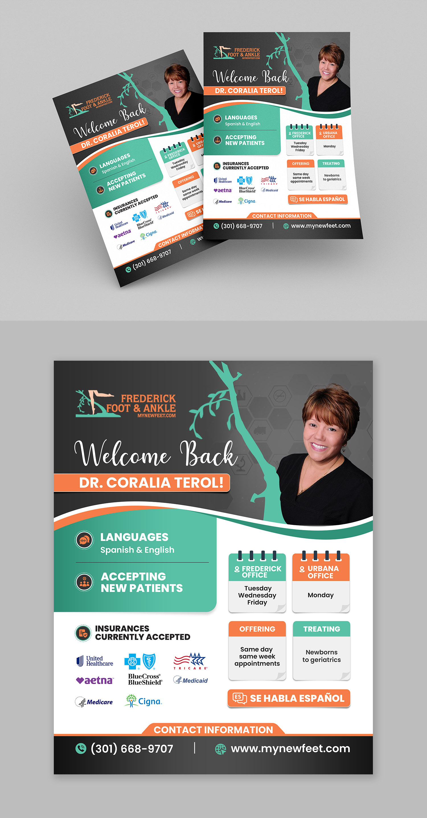 Flyer Design by debdesign for Frederick Foot & Ankle | Design #30649111