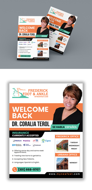 Flyer Design by debdesign for Frederick Foot & Ankle | Design: #30649330