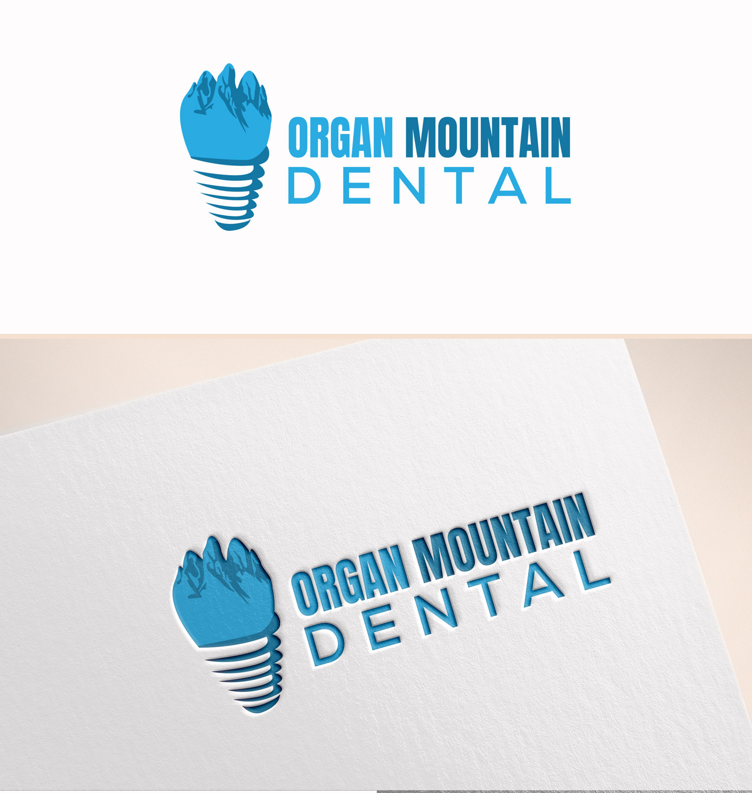 Diseño de Logo por M Art & Design para Organ Mountain Dental | Diseño #30647517