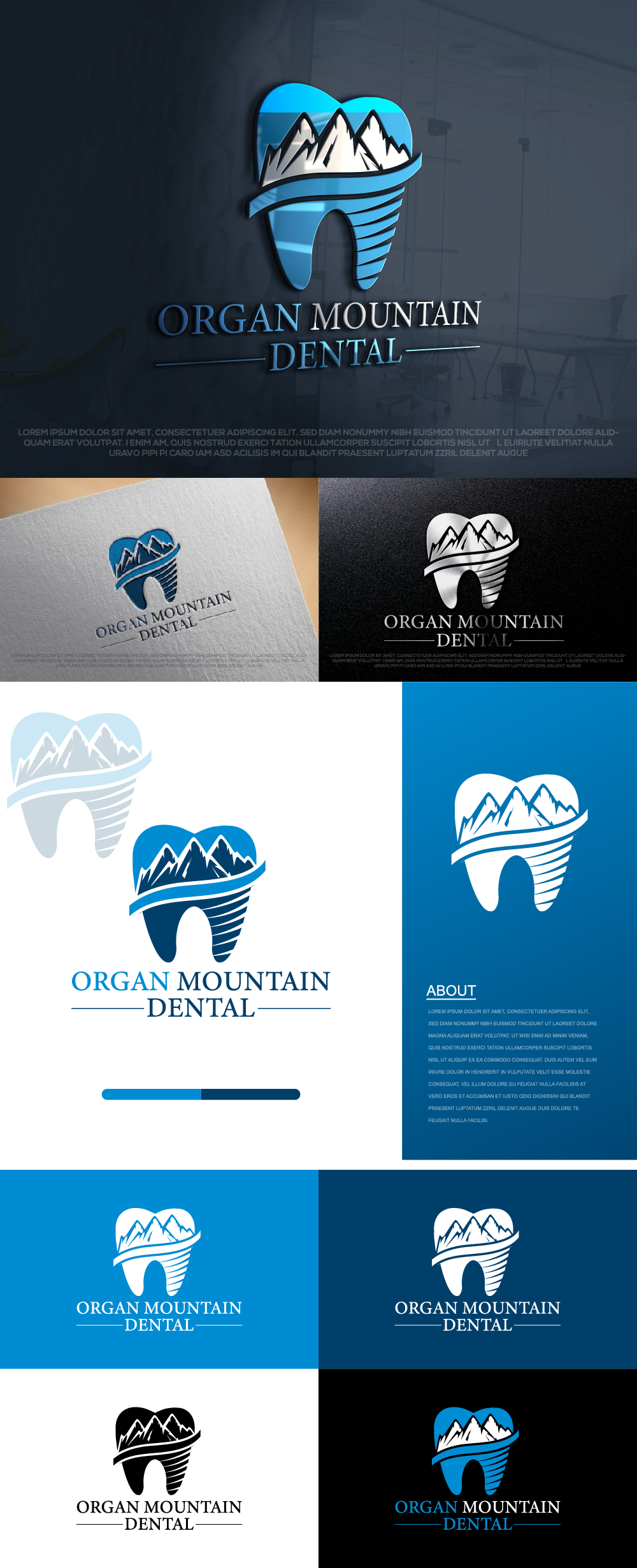 Diseño de Logo por Ayub Zafar para Organ Mountain Dental | Diseño #30673590