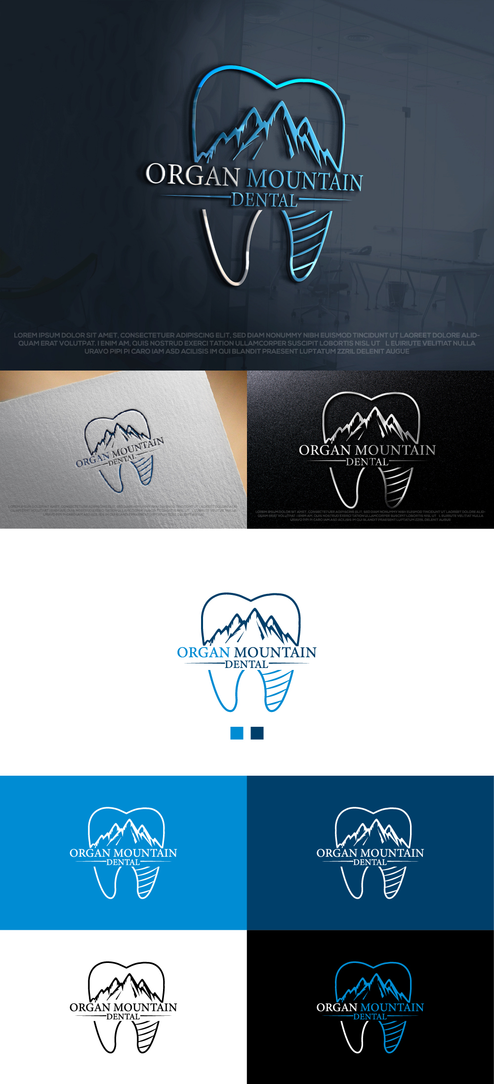 Diseño de Logo por Ayub Zafar para Organ Mountain Dental | Diseño: #30673615