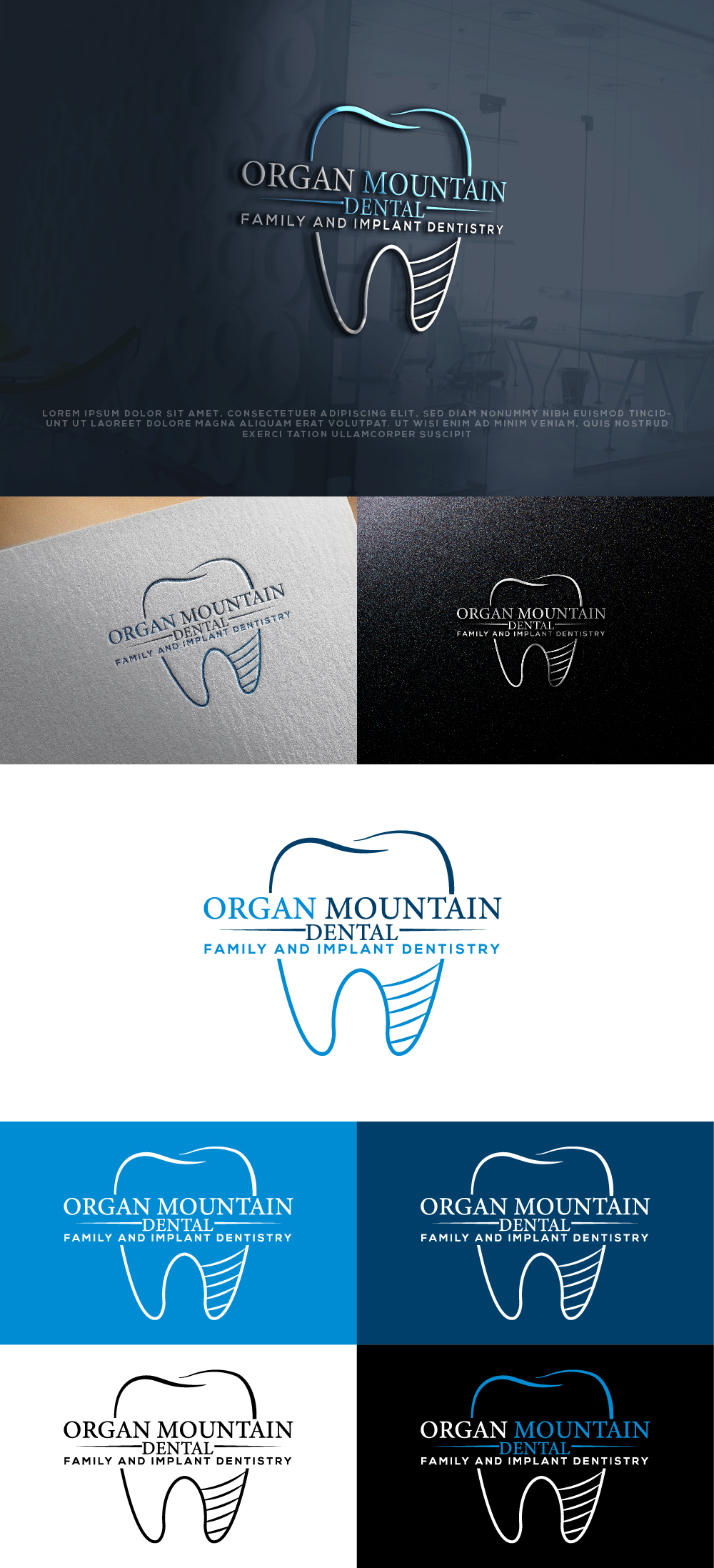 Logo Design by AlphabetZero.co.uk for Organ Mountain Dental | Design #30768422