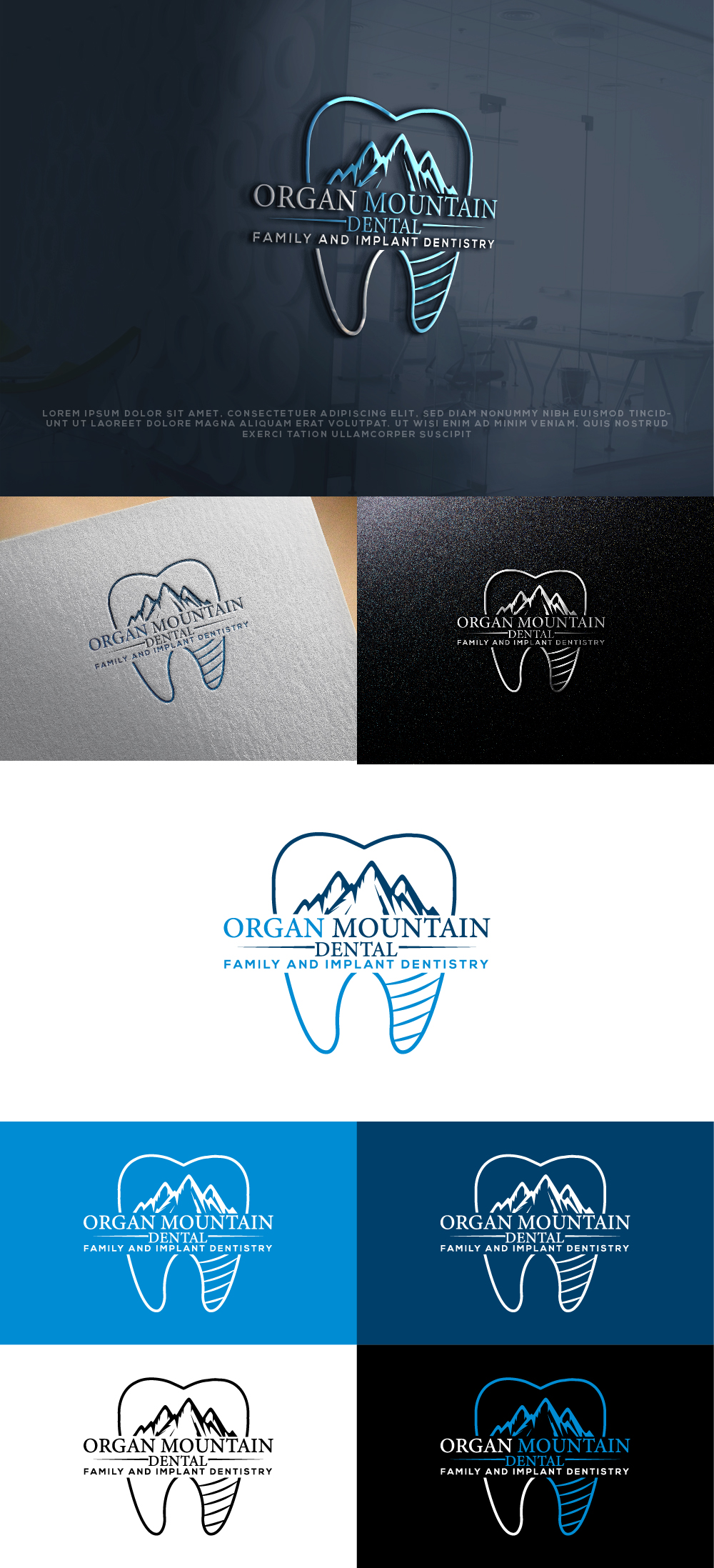 Logo Design by AlphabetZero.co.uk for Organ Mountain Dental | Design #30768423