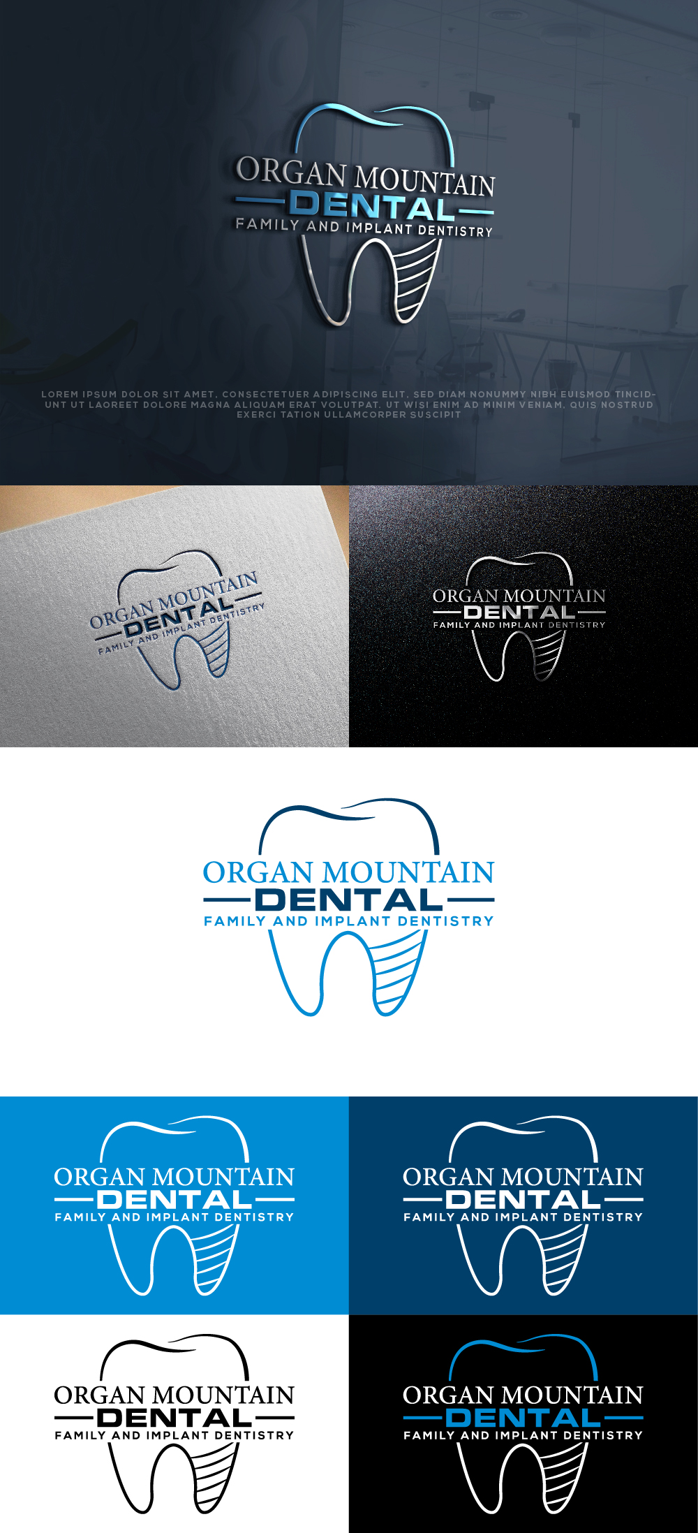 Logo Design by AlphabetZero.co.uk for Organ Mountain Dental | Design #30768544