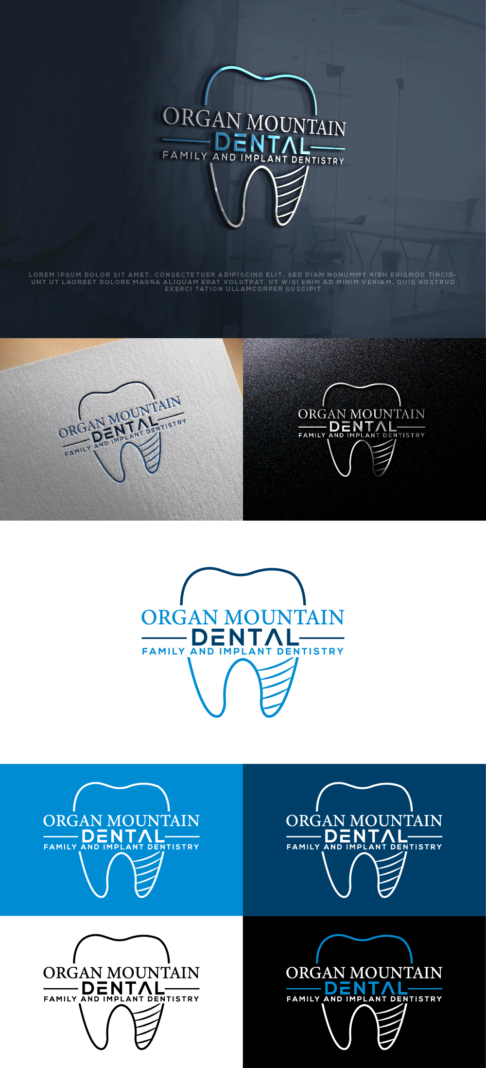 Logo Design by AlphabetZero.co.uk for Organ Mountain Dental | Design #30768547