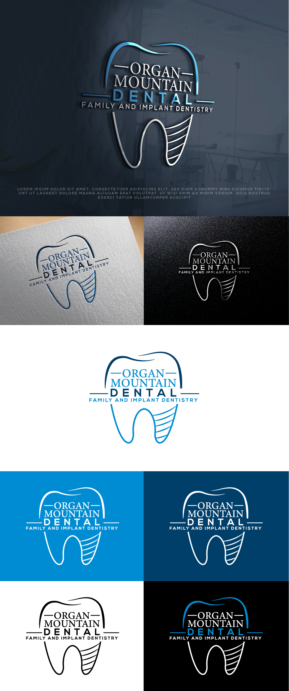 Logo Design by AlphabetZero.co.uk for Organ Mountain Dental | Design #30778855