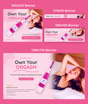 Adult Sex Toy Creatives needed for the Brand Celebrator II clitoral stimulator