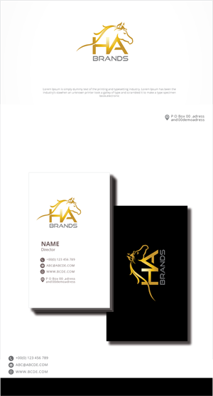 Logo-Design von zebronicgraphic für HA Brands | Design: #30662627