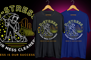 Diseño de Camiseta por Erdie Tadeo para D-Stress Your Mess Cleaners  | Diseño: #30662756