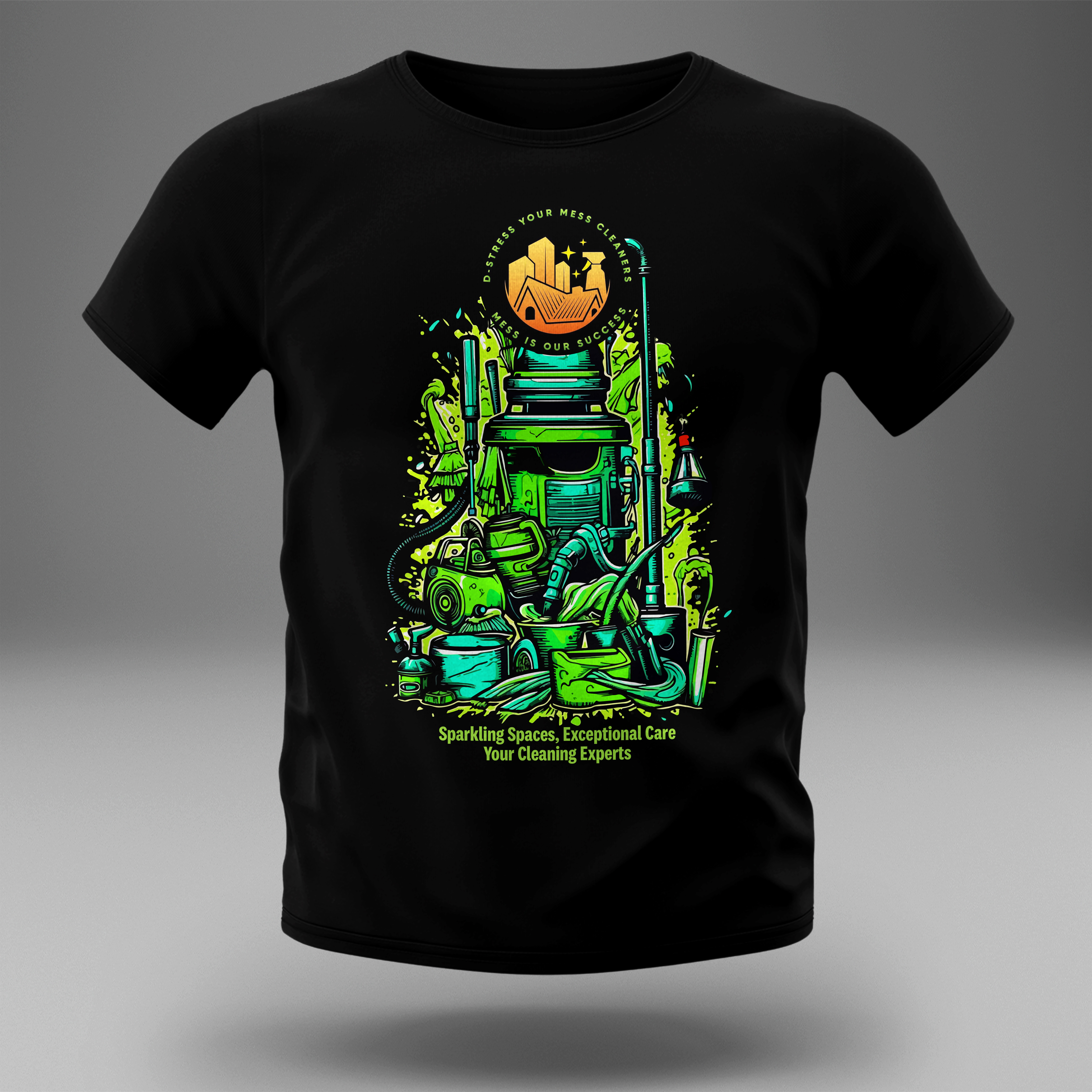 Diseño de Camiseta por Praneeth's Works para D-Stress Your Mess Cleaners  | Diseño: #30661711