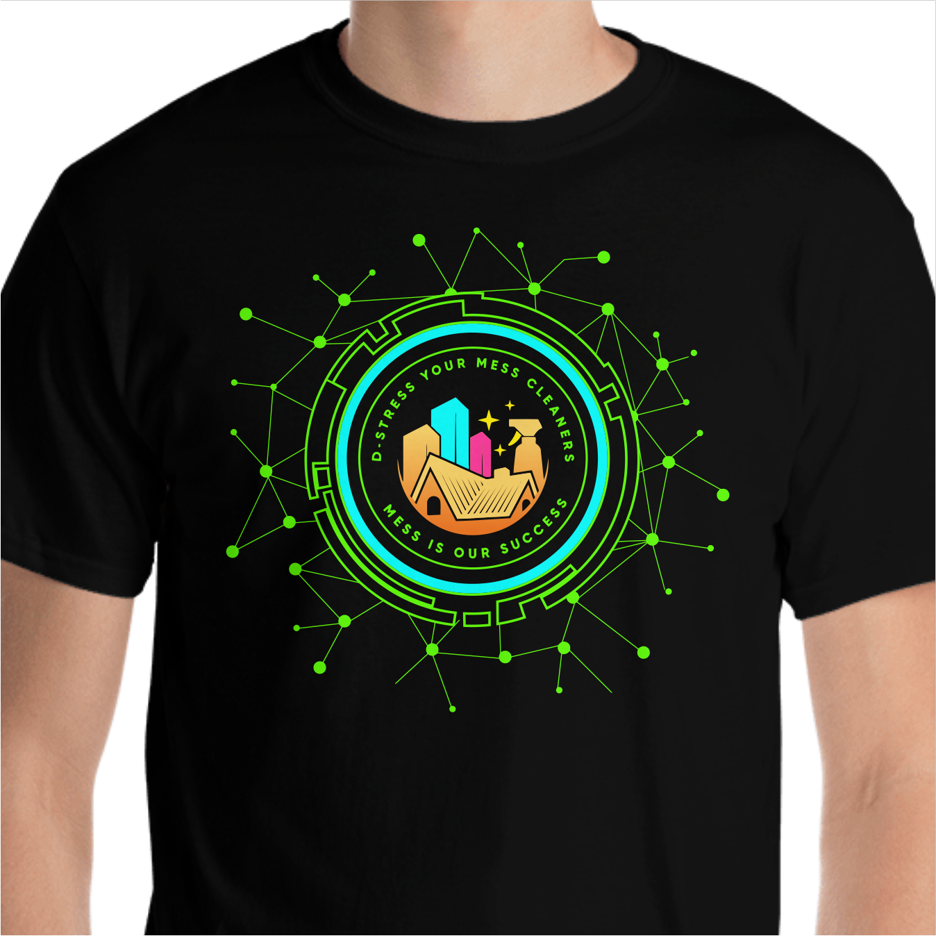 T-shirt Design by Yakuza20 for D-Stress Your Mess Cleaners  | Design #30662432