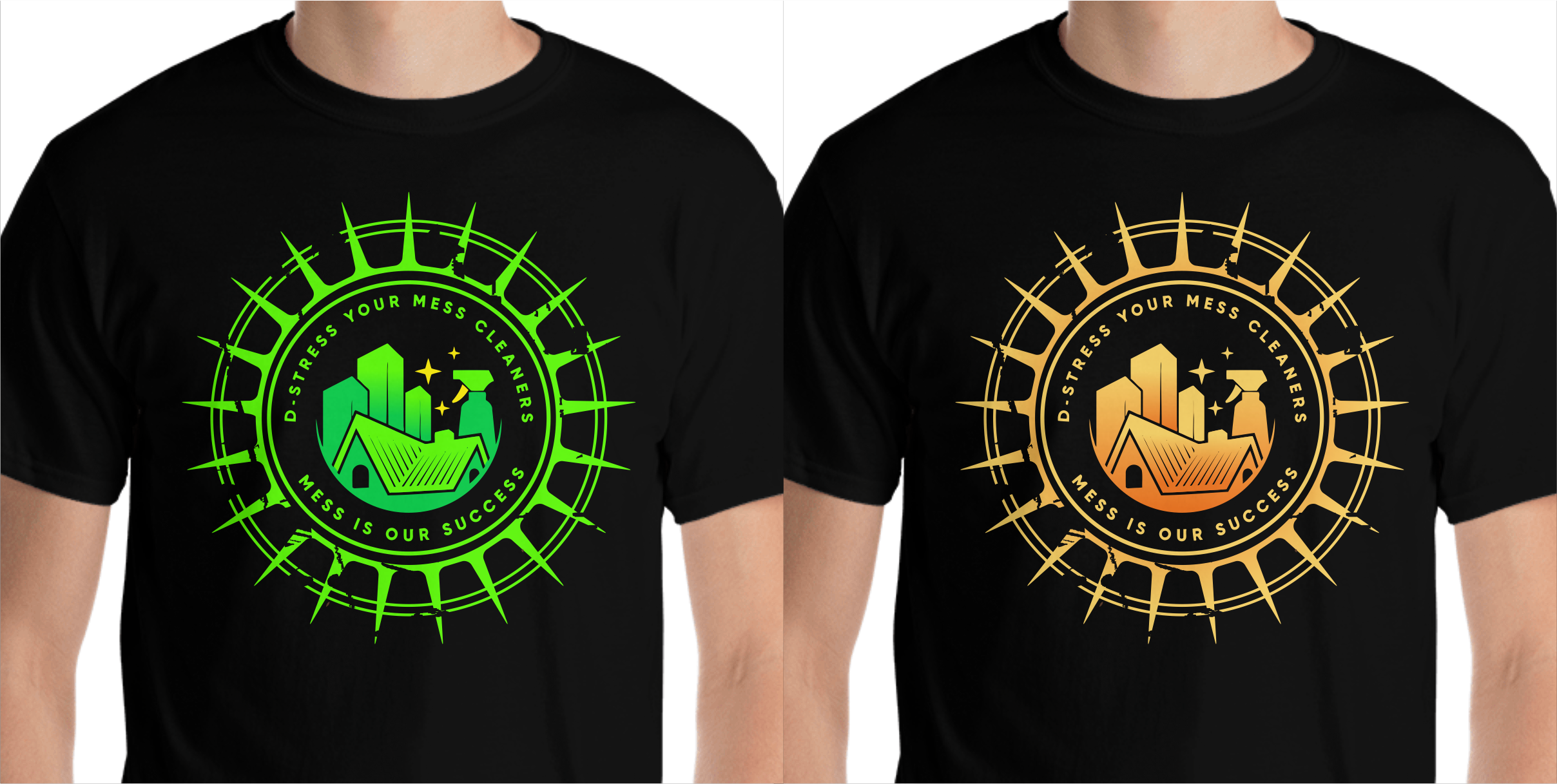 T-shirt Design by Yakuza20 for D-Stress Your Mess Cleaners  | Design #30662544