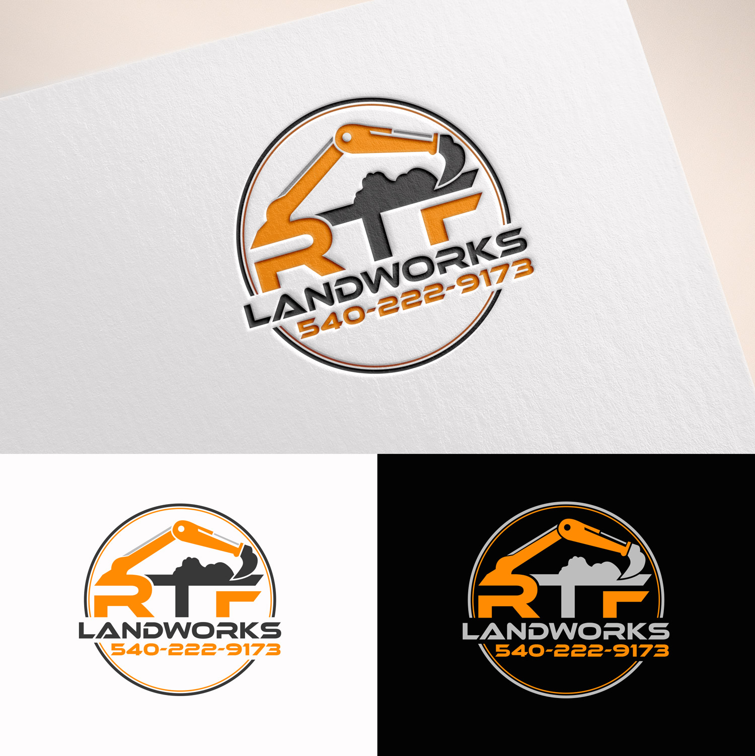 Diseño de Logo por M Art & Design para RTF LandWorks | Diseño #30657291