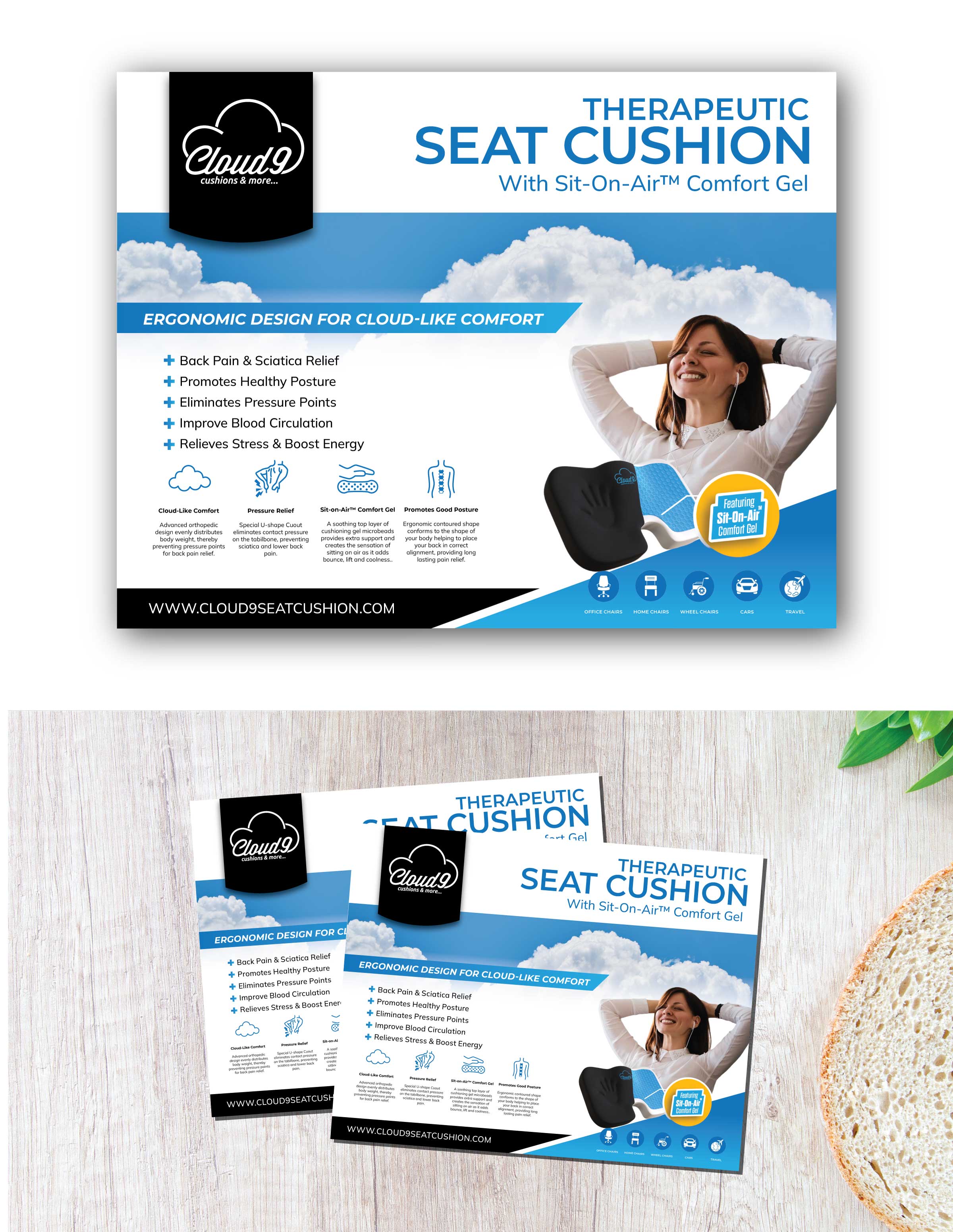 Packaging Design by Fajr. for Cloud 9 Cushions & More | Design #30672831