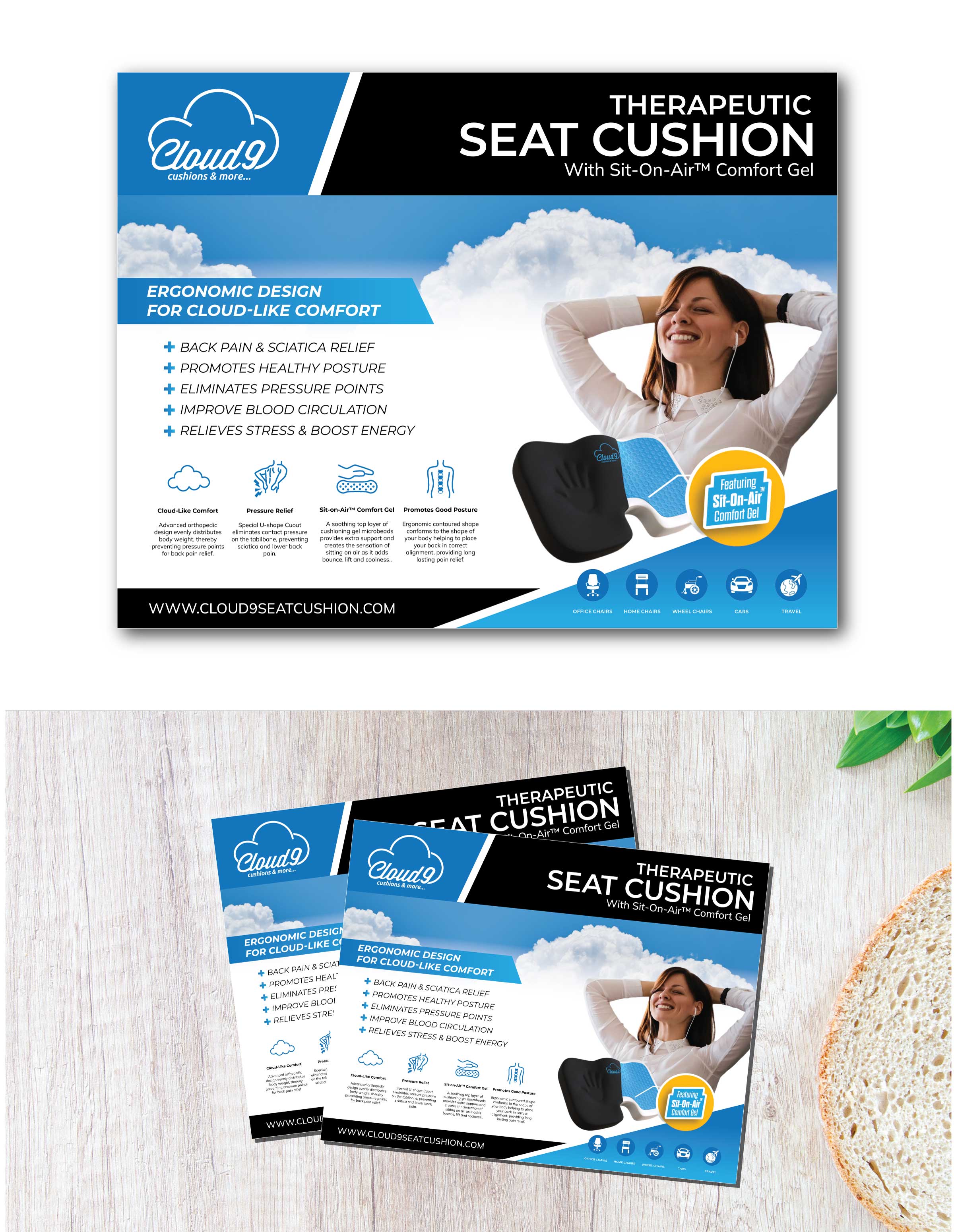 Packaging Design by Fajr. for Cloud 9 Cushions & More | Design #30672832