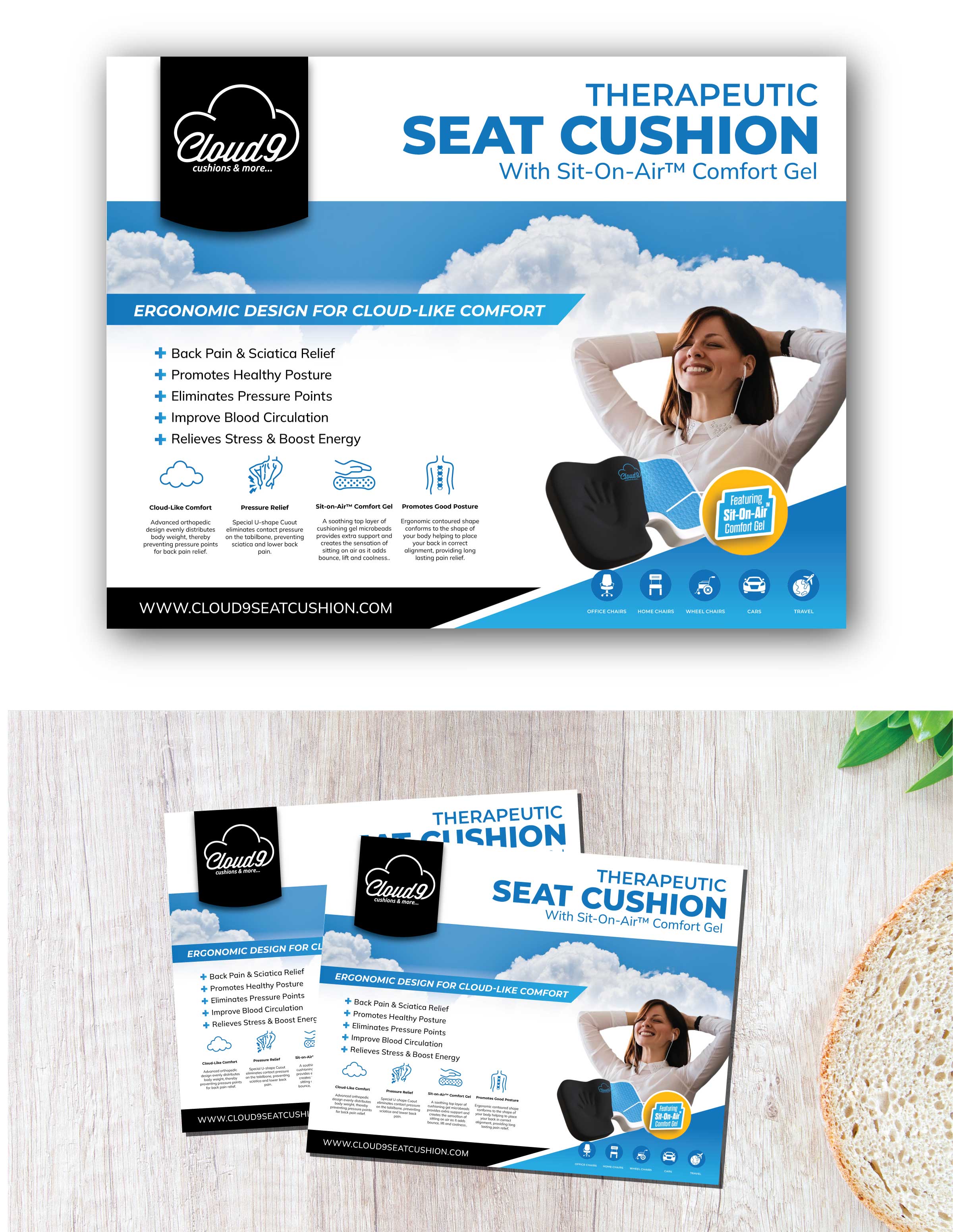 Design Emballage par Fajr. pour Cloud 9 Cushions & More | Design : #30680772