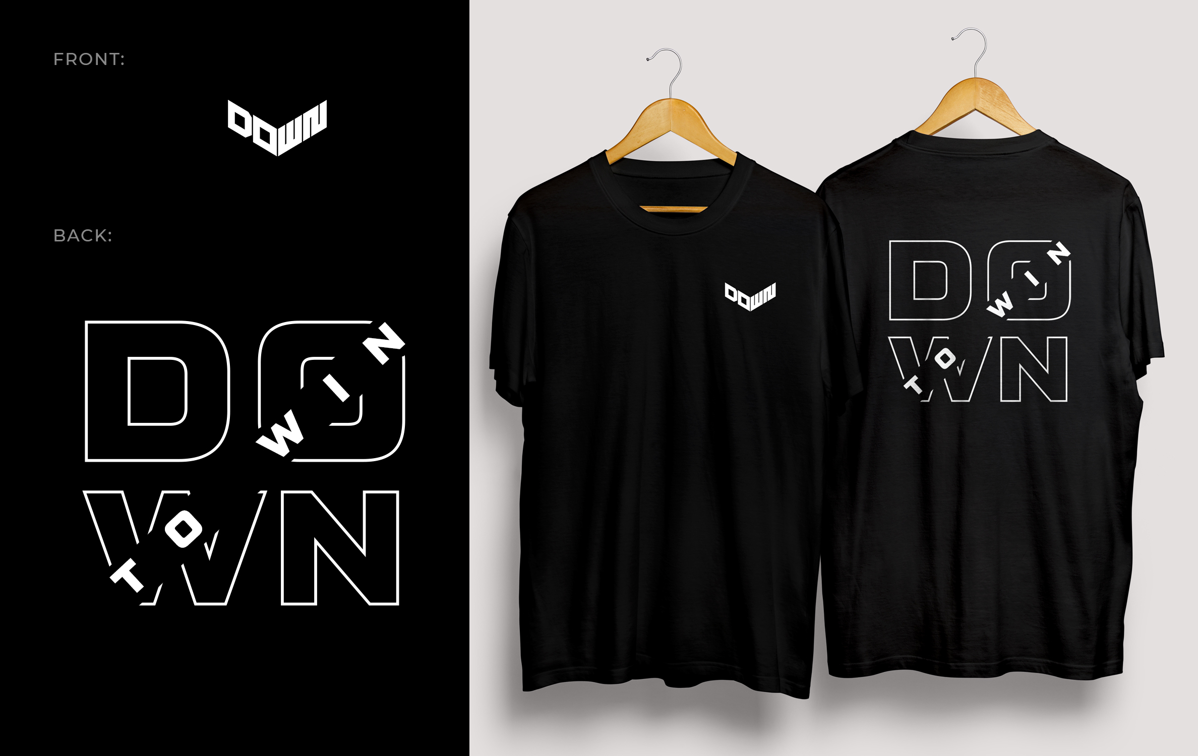 T-shirt Design by DesignDot110 for DOWN APPAREL | Design: #30665532