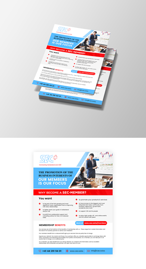 Flyer Design by Design Motion for Handelskammer Schweiz - Mitteleuropa (SEC) | Design: #30689601