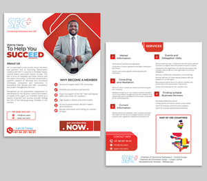 Design de Flyer par Mi17design pour Handelskammer Schweiz - Mitteleuropa (SEC) | Design : #30817236