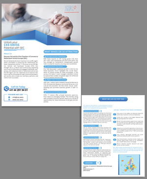 Design de Flyer par Mi17design pour Handelskammer Schweiz - Mitteleuropa (SEC) | Design : #30992544