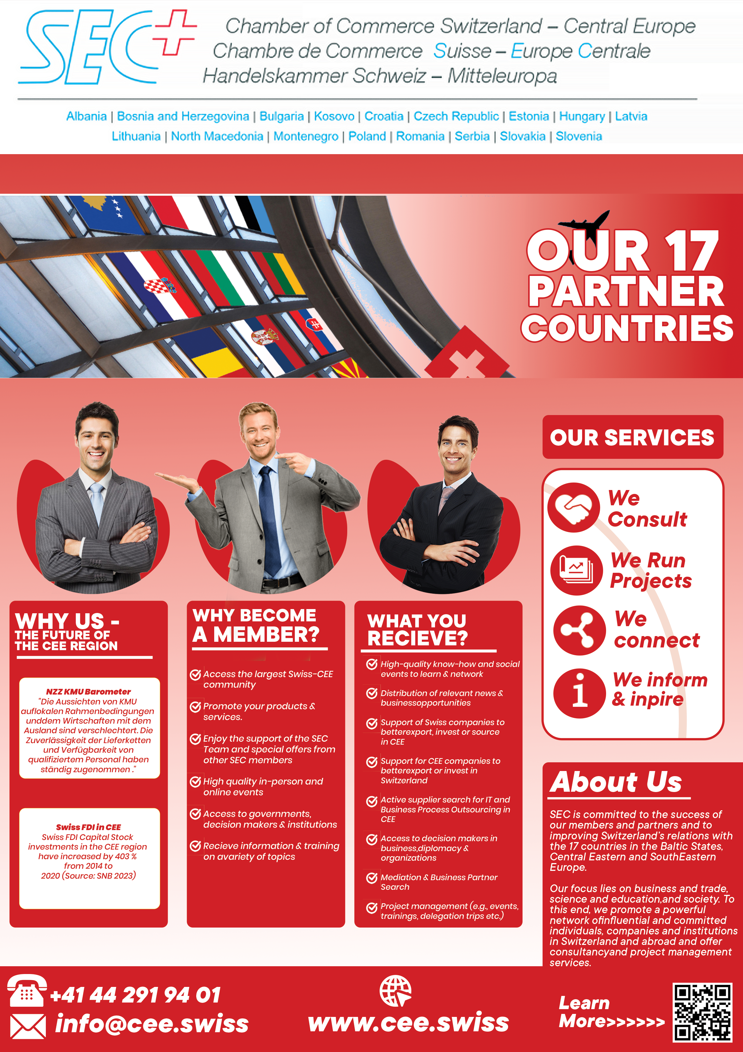 Flyer Design by amit930 for Handelskammer Schweiz - Mitteleuropa (SEC) | Design #30716196